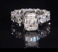 Luxury Emerald cut Dimond ring