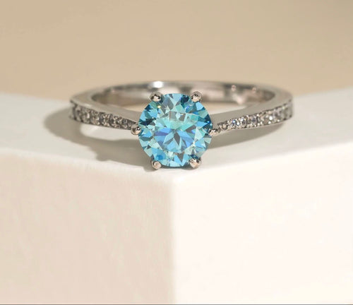 Ocean Blue promise ring