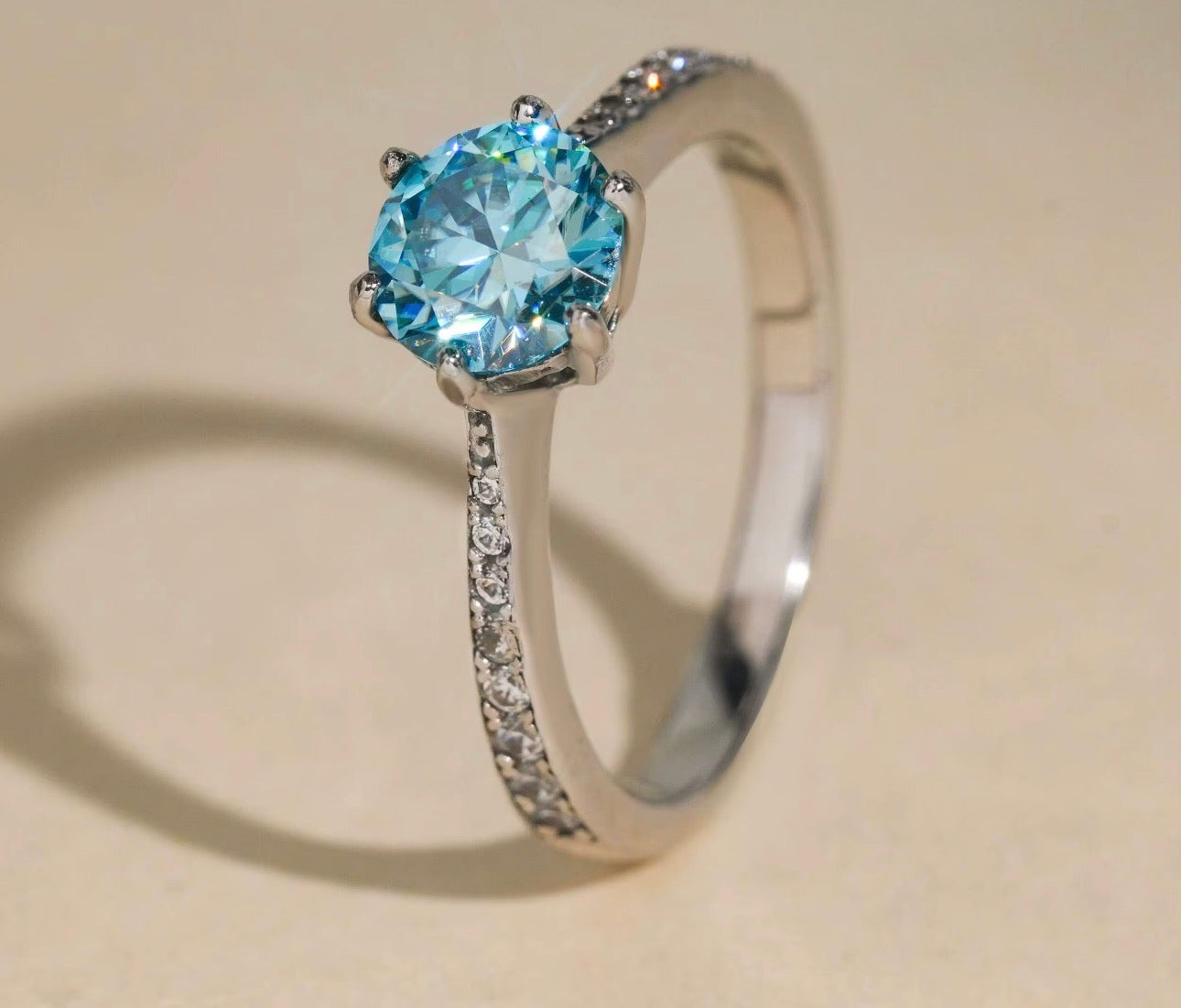 Ocean Blue promise ring