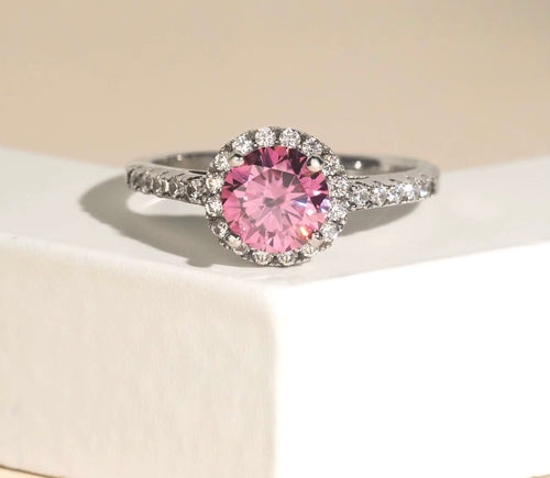 Pink blossom promise ring