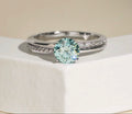 Sky blue Dimond promise ring