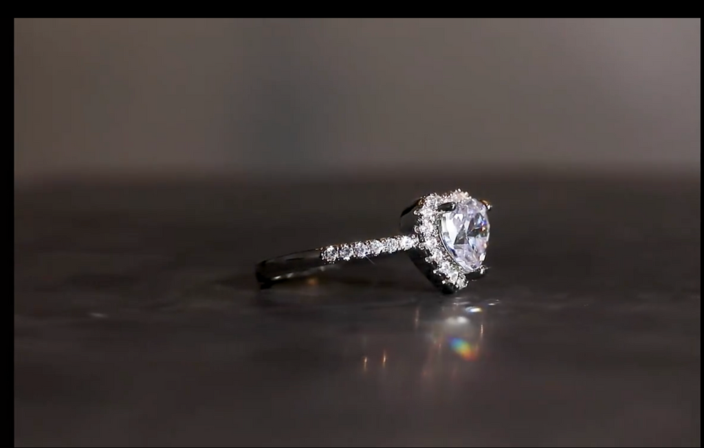 Dimond heart ring