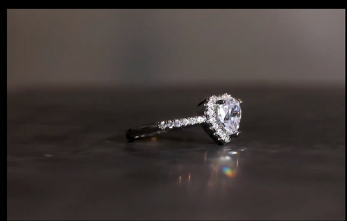 Dimond heart ring