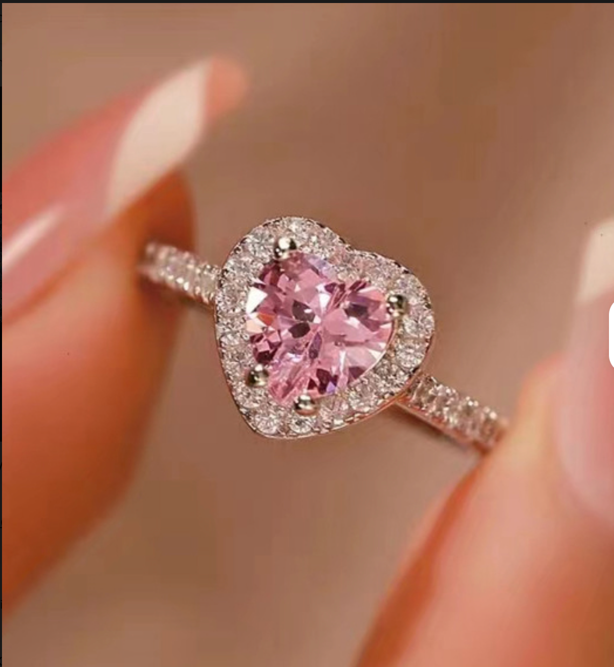 Dimond heart ring