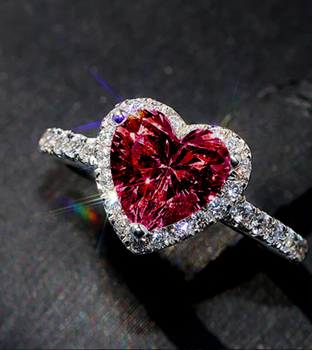 Dimond heart ring